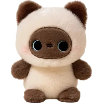 plyšák Plyšová kočka 16 cm Měkká plyšová hračka z hebkého materiálu s výplní z PP bavlny Roztomilý mazlíček Dárek pro milovníky koček