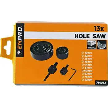 Příslušenství k nářadí Pila vykružovací - set 13 ks, ENPRO