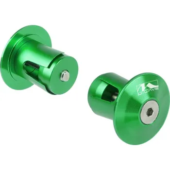 Řídítka zátky řidítek M-Wave Al zelené