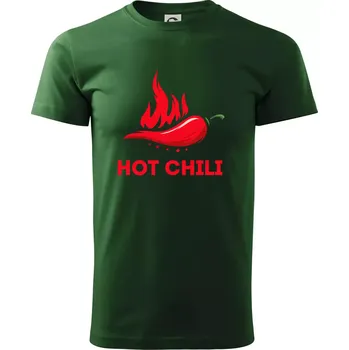 Hot Chili - Triko extra velké (5-8XL) - 6XL ( Lahvově zelená )