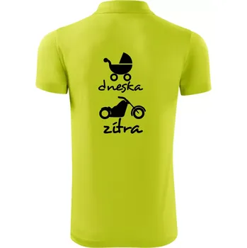 Pánská košile Dnes zítra Harley - Polokošile Victory sportovní (dresovina) - 2XL ( Limetková )