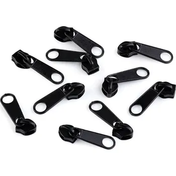 Zip Jezdec ke spirálovým zipům No 5, malé, 332 černá