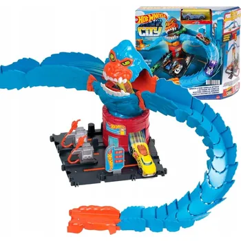 autodráha Autodráha Hot Wheels s gorilou Let's Race, vícebarevná, 4 roky +