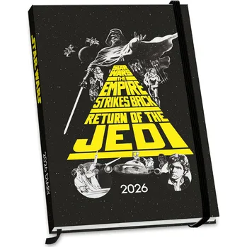 Diář Diář 2026 Star Wars|Hvězdné války: Classic (A5 15 x 21,5 x 1,5 cm)