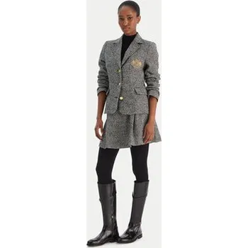 Dámská sukně Tommy Hilfiger Mini sukně WW0WW48787 Šedá Regular Fit 38