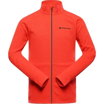 Pánské oblečení mikina pánská ALPINE PRO DOZER 2 hřejivá oranžovo/červená