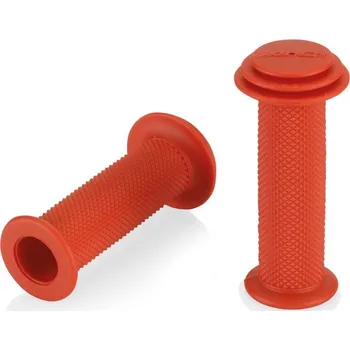 Komponent pro jízdní kolo Gripy dětské XLC 100mm červené vroubky