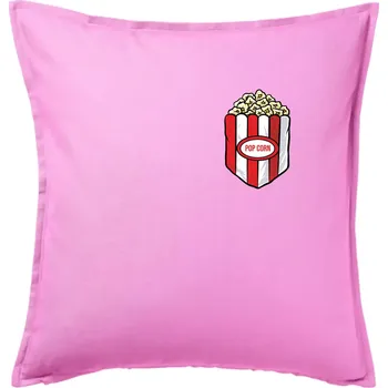 Polštář Popcorn v kapse - Polštář 50x50 - 50x50 - Pouze potah ( Růžová )