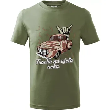 Trochu mi ujela ruka - Tričko dětské bavlněné - 146 cm/10 let ( Khaki )