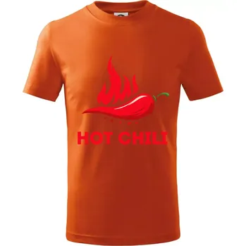 Chlapecké tričko Hot Chili - Tričko dětské bavlněné - 146 cm/10 let ( Oranžová )