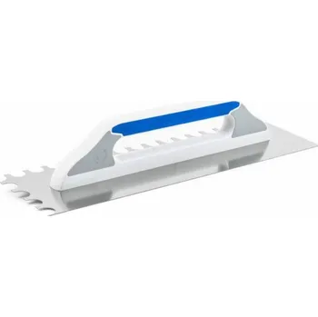 Zdenické nářadí KUBALA Hladítko nerez, půlkulatý zub, 480 x 130 mm, pl/gum