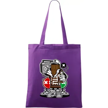 Čokoláďák - Taška bavlněná - 42 x 38 cm ( Fialová )