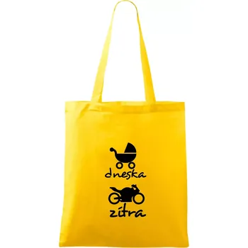 Dnes zítra silnice - Taška bavlněná - 42 x 38 cm ( Žlutá )