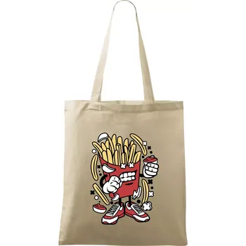 Nákupní taška Hranolák - Taška bavlněná - 42 x 38 cm ( Naturální )