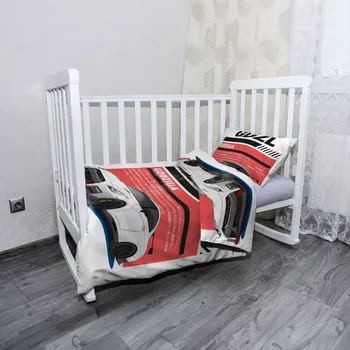 Povlečení Sablio Mikroplyšové dětské povlečení do postýlky Nissan GTR 35 Godzilla - 100x135 / 40x60