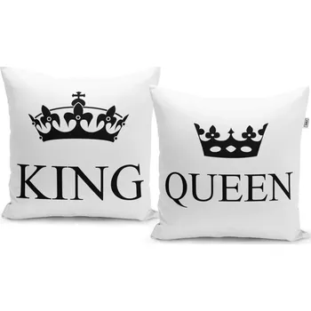 Polštář Sablio Polštáře King a Queen: 2ks 40x40 cm