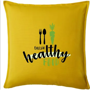 Polštář Fresh healthy food - Polštář 50x50 - 50x50 - Pouze potah ( Žlutá )