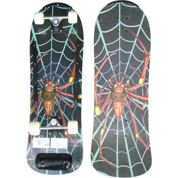 skateboard barevný pavouk dřevěná deska