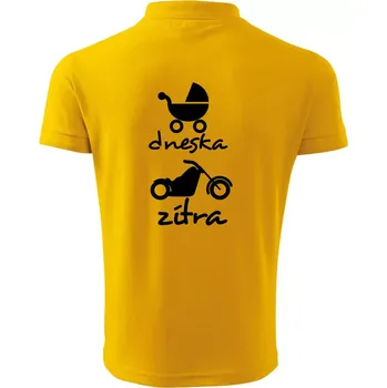 Pánská košile Dnes zítra Harley - Polokošile pánská Pique Polo 203 - M ( Žlutá )