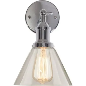 Nástěnné svítidlo Nástěnné svítidlo New York Loft 1 chrom industriální kov-sklo do obýváku ALTAVOLA DESIGN