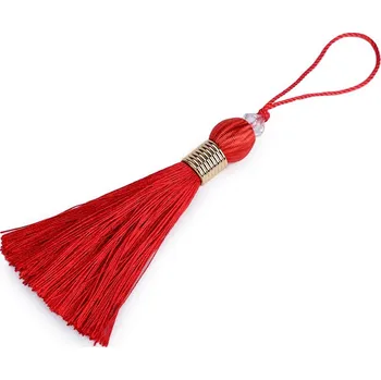 Střapec délka 22-24 cm, barva 4 červená zlatá