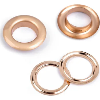 Průchodky s podložkou vnitřní Ø16 mm / vnější Ø27 mm matné, střední, 2 růžové zlato