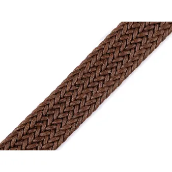Splétaný popruh šíře 32 mm, střední, 2 hnědá