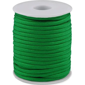 Padáková / oděvní šňůra Ø4 mm, střední, 14 (19) zelená irská