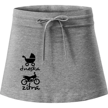 Dámská sukně Dnes zítra cross - Sportovní sukně - two in one - XL ( Tmavě šedý melír )