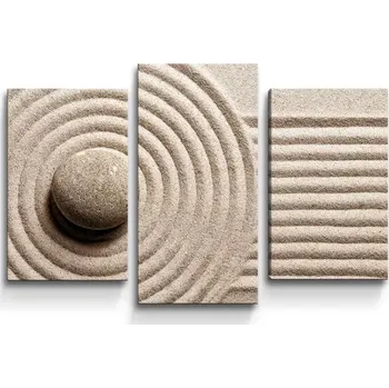 Obraz Sablio Obraz - 3-dílný Otisk v písku - 75x50 cm