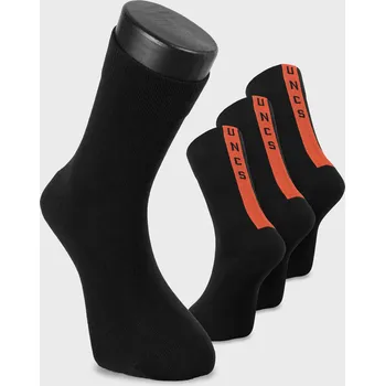 Pánské ponožky Pánské ponožky BAXTER (3 páry) BLACK/ORANGE / 46-48