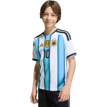Dětský domácí dres Adidas Argentina 2026 bílo-modrý Messi 10
