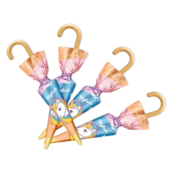 Čokoláda LINDT - KÜFFERLE ČOKOLÁDA DEŠTNÍK JEDNOROŽEC čoko lízátko 13,5g