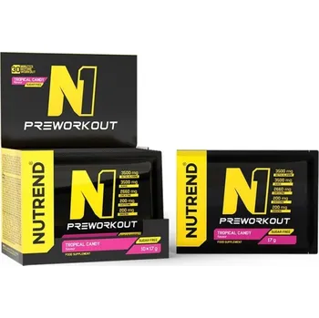 Anabolizér nápoj Nutrend N1 PRE-WORKOUT 10x17g tropical candy (nápoj Nutrend N1 PRE-WORKOUT 10x17g tropical candy)
