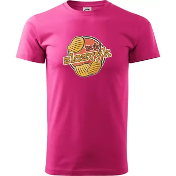 Pánské tričko Brambůrky můj zlozvyk - Klasické pánské triko vyšší gramáže - S ( Purpurová )