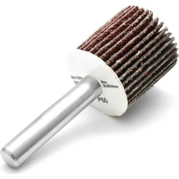 Brusný kotouč Kotouč lamelový brusný 20 x 20 mm, Ø 6 mm, P80, na stopce