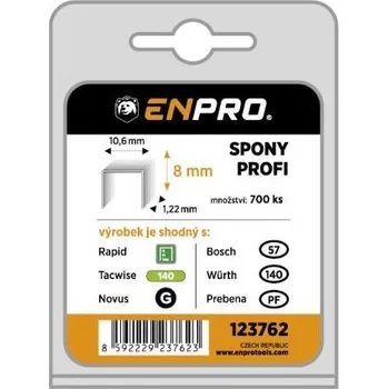 Průmyslová sponka Spony PROFI, 345/08 mm, 700 ks, blistr, ENPRO