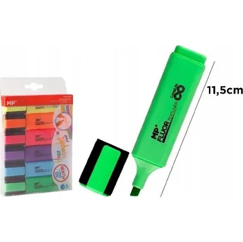 Zvýrazňovač Fluorescenční Zvýrazňovač 6 Ks MP Main Paper