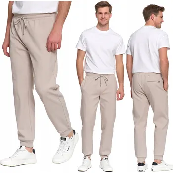 Pánská móda Moraj pánské tepláky OSM4800-003 béžové, velikost XL