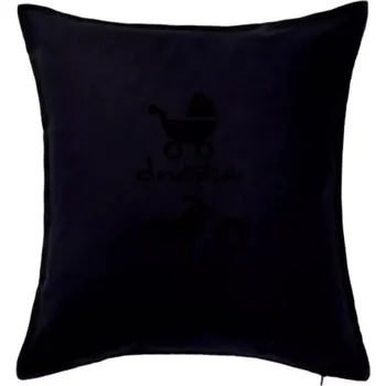 Polštář Dnes zítra Harley - Polštář 50x50 - 50x50 - Pouze potah ( Černá )