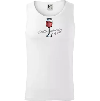 Zvedání skleničky je můj sport - Tílko pánské Core - S ( Bílá )