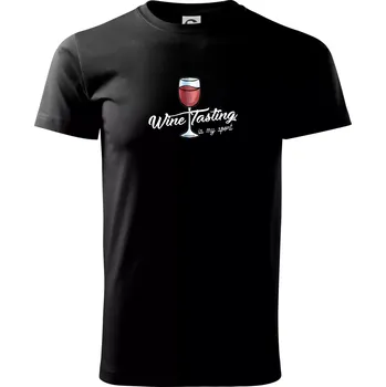 Wine tasting is my sport - Triko extra velké (5-8XL) - 7XL ( Černá )
