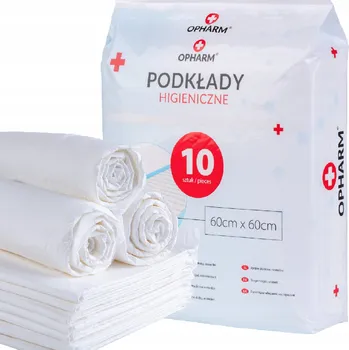 Inkontinenční podložka Podložka pro přebalování v lalocích Opharm 60 cm x 60 cm 10 ks