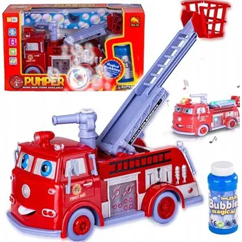 autíčko Vozidlo LeanToys Hasiči Bublifuk červený