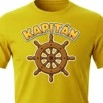 Námořnické tričko Kapitán - velikost M, Barva Žlutá