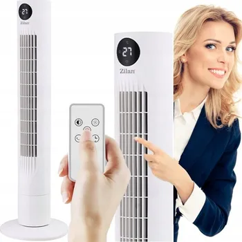Domácí ventilátor Sloupový ventilátor ZILAN TOWER FAN bílý (bílý)