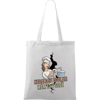 Nedalo se odolat, mám to v sobě kuchařka - Taška bavlněná - 42 x 38 cm ( Bílá )