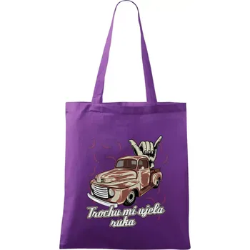 Trochu mi ujela ruka - Taška bavlněná - 42 x 38 cm ( Fialová )