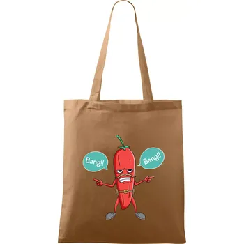 Nákupní taška Chilli bang bang - Taška bavlněná - 42 x 38 cm ( Cappuccino )