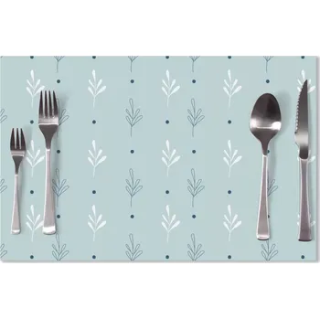 prostírání Sablio Prostírání Modré a bílé lístky: 40x30cm